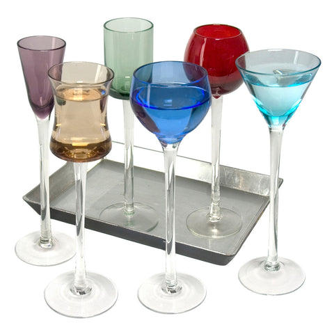 7 Piece Long Stem Liqueur Set