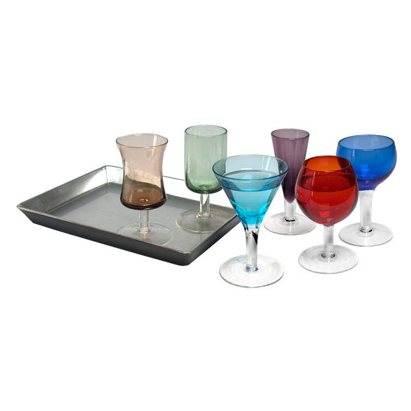 7 Piece Short Stem Liqueur Set